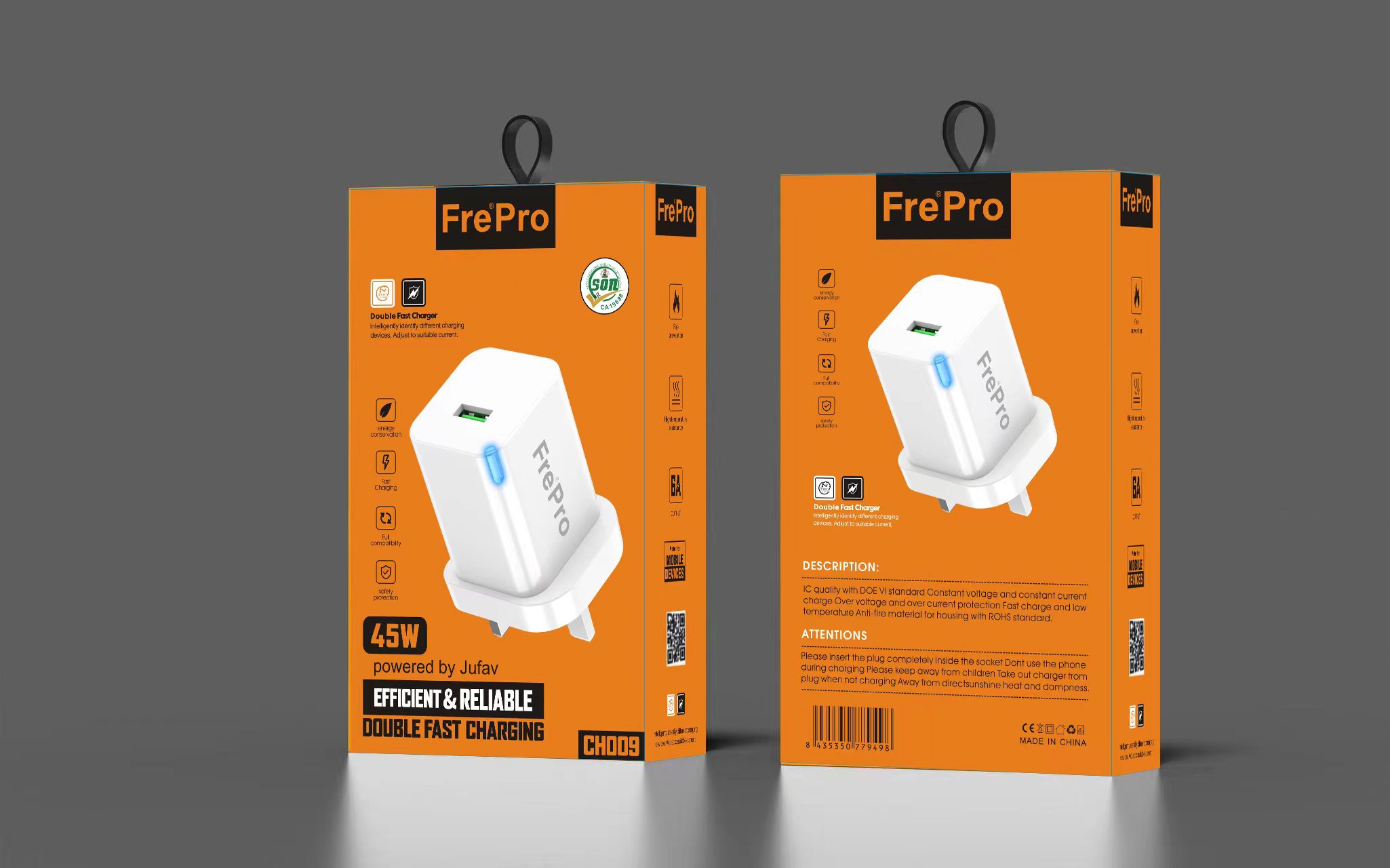 FREPRO CH-009 45WATTS CHARGER
